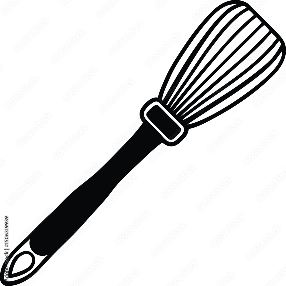Obraz premium Brush Silhouette Vector Illustration On White Background