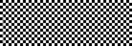 Black and White Checkered Pattern: Racing Flag Background, Seamless Checkerboard Design: Graphic Race Flag Texture, Monochrome Racing Flag: Classic Geometric Pattern.