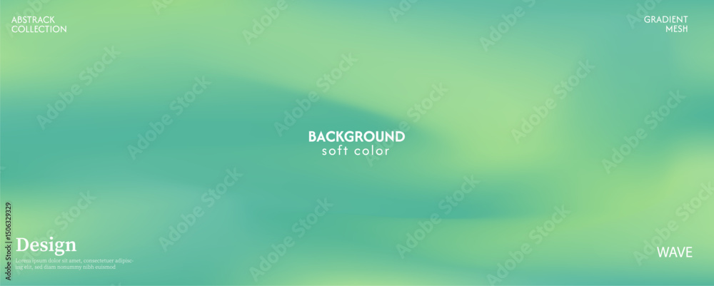 Fototapeta premium Soft and glowing fresh green gradient background, luxurious pastel color combination, product advertisement, card, poster and website template