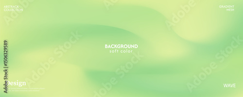 Soft and glowing lemon green gradient background, luxurious pastel color combination, product advertisement, card, poster and website template