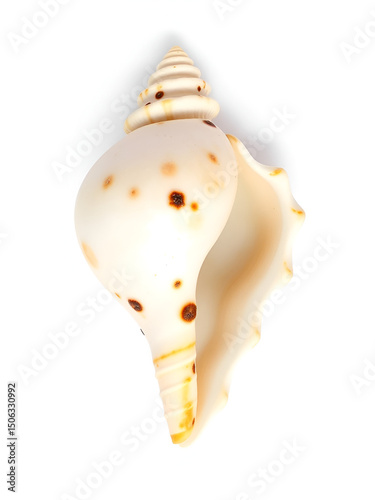 Sea shells (Cephalaspidea)bulla ampulla shell isolated on a white background