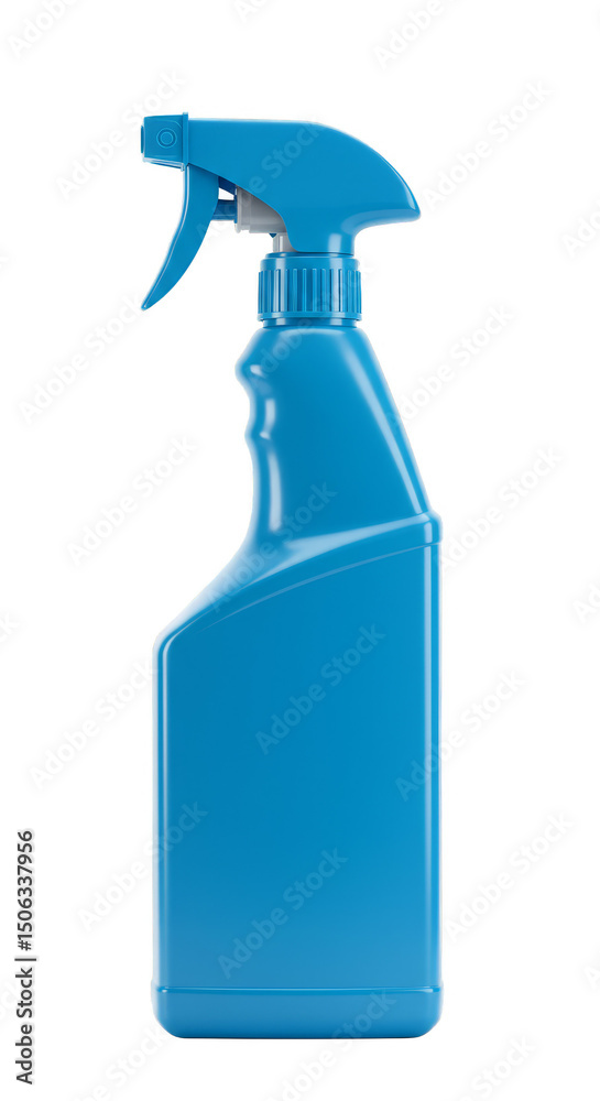 Isolated Realistic Blue Spray Bottle on a Transparent Background Isolated Realistic Blue Spray Bottle on a Transparent Background