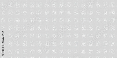 Dot white gray pattern gradient texture background. Abstract technology big data digital background. 3d rendering.