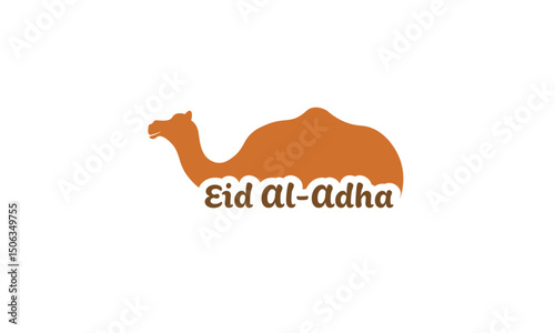 Eid Al-Adha Camel Silhouette with Typography
