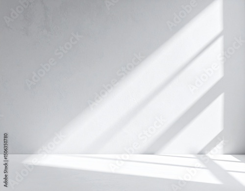 Smooth Concrete Wall with Soft Shadow photo