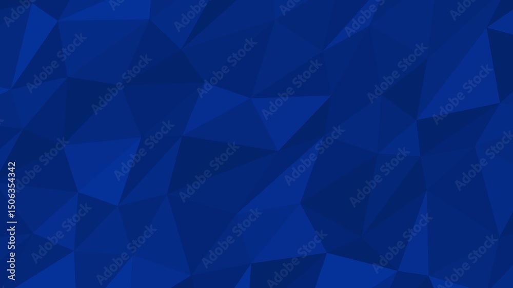 blue background abstract triangle low poly pattern animation 