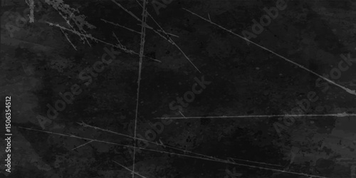 Abstract texture, dark grey marble with silver vein.