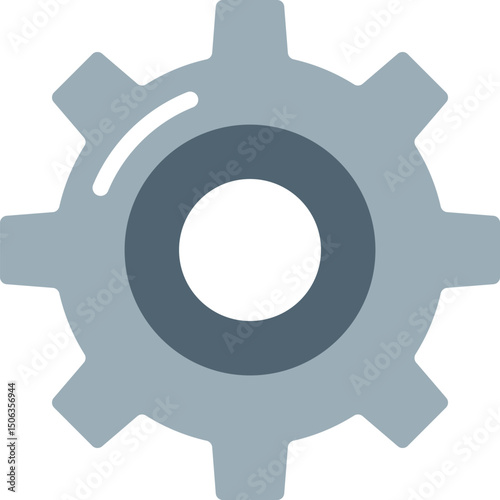 Gear mechanism spare part vector illustration