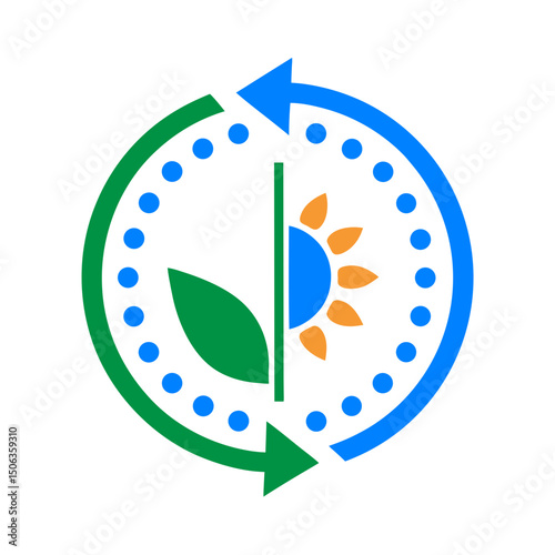 vector illustration of a green leaf
