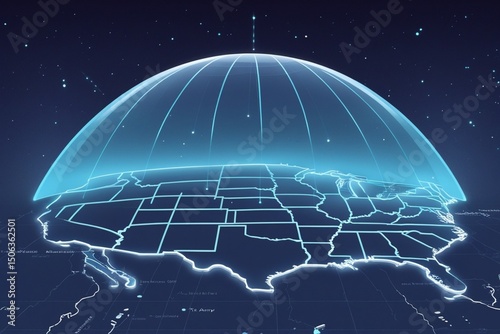 Dome network technology for intercontinental ballistic missile defense