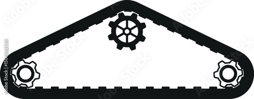 Tightening device machine part vector illustration