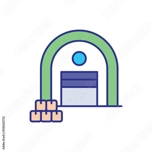 Loading Dock Icon vector stock illustration