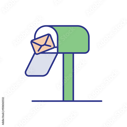 Postal Service Icon vector stock illustration