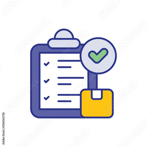 Shipping Manifest Icon vector stock illustration