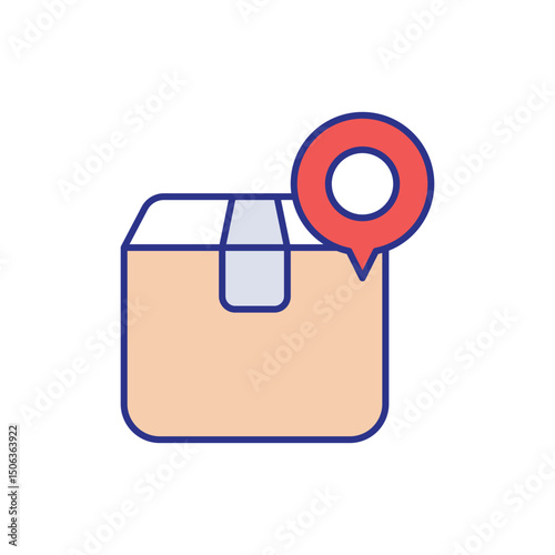 Pickup Point Icon vector stock illustration