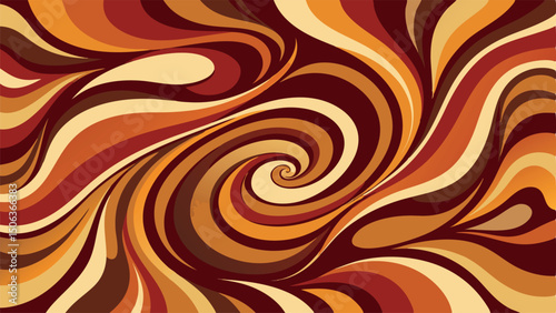 seamless coffee shape pattern background with spirals