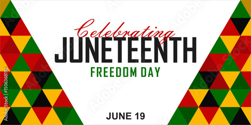 Juneteenth Emancipation Day. African American Independence Day