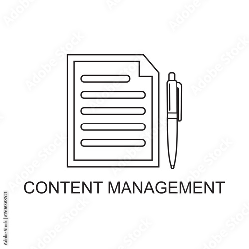 content management icon , communication icon