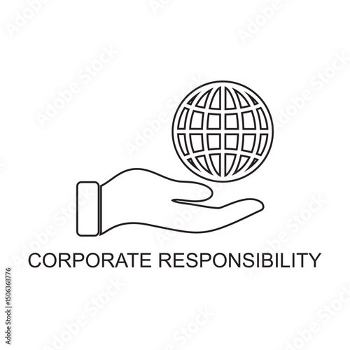 corporate responsibility icon , development icon