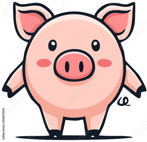 Adorable Farm Animal Illustration