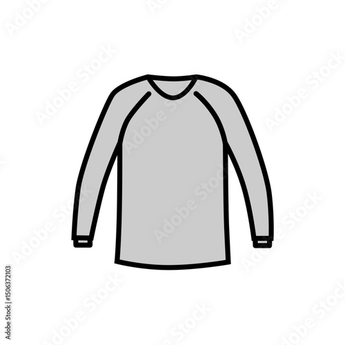 t-shirt raglan long-sleeve ribbed icon