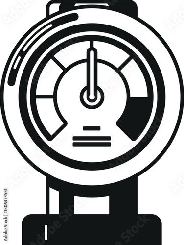 Pressure gauge meter vector illustration