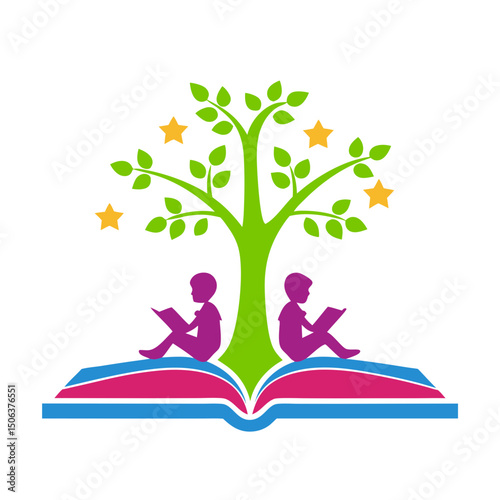 tree and book