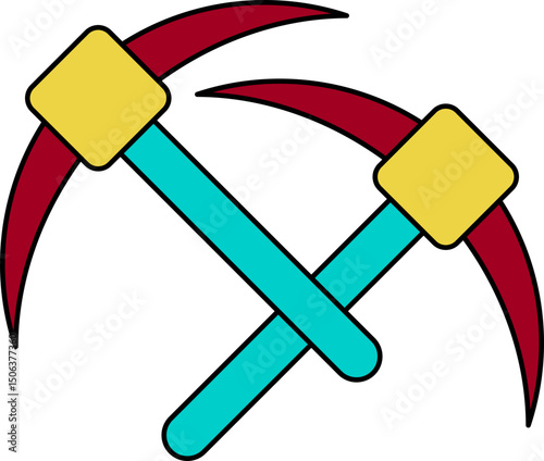 Colorful Labour Day Element