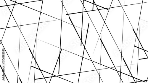 Abstract white background with random black lines, Metal grid isolated on the white background. nervures de Feuillet mores, fond rectangle and geometric