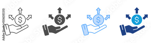 Liabilities Icon Set Multiple Style Collection