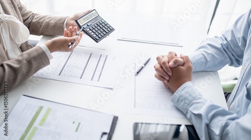 Photography business man Auditor or internal revenue service staff checking annual financial statements company Audit  Accounting tax