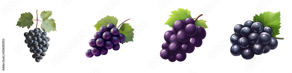 Fototapeta premium Fresh Juicy Grapes A Collection of High-Quality Images