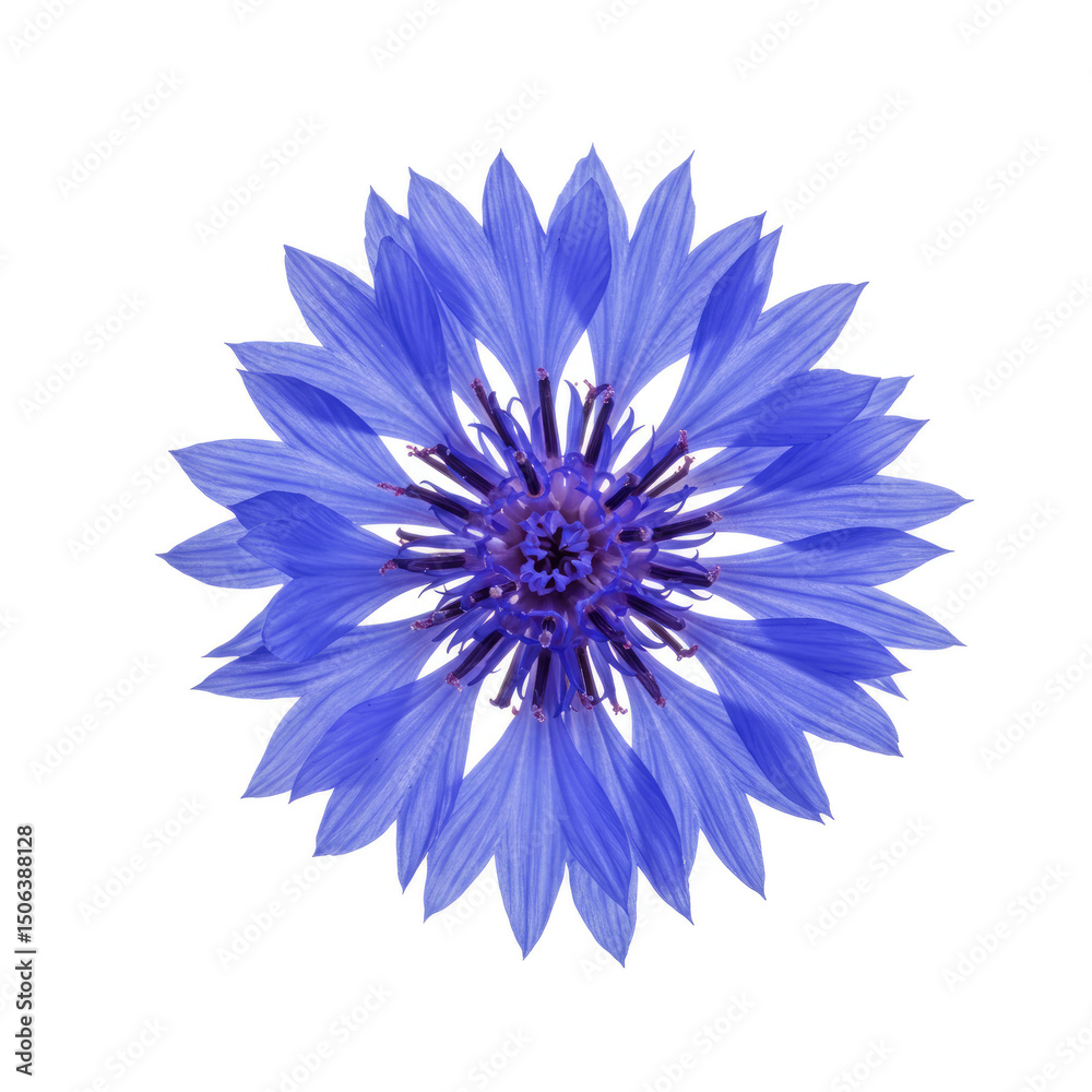 blue flower isolated on white blue flower isolated on white