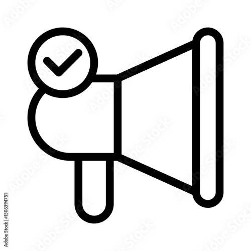 freedom of speech line icon