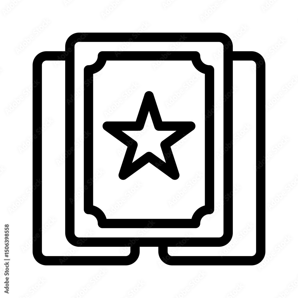 tarot spread line icon tarot spread line icon