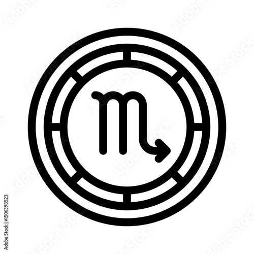 astrology line icon
