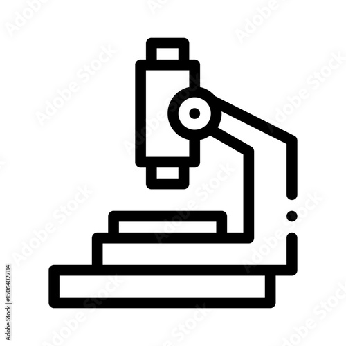 microscope line icon