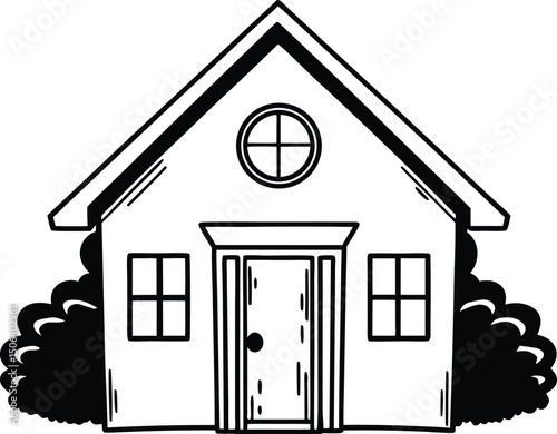Simple House Front Icon