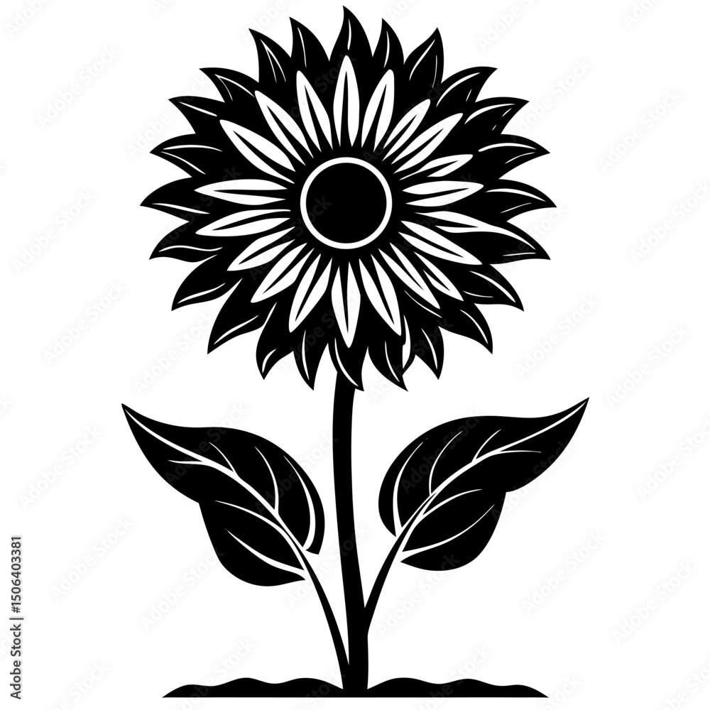set of sunflowers