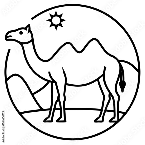 camel in desert