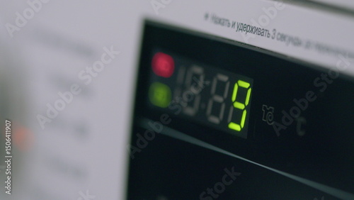 The Modern Washing Machine Control Panel operates with advanced technology for efficient laundry