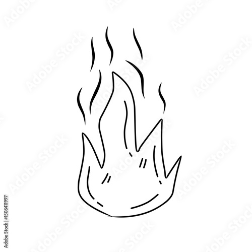 fire line doodle icon