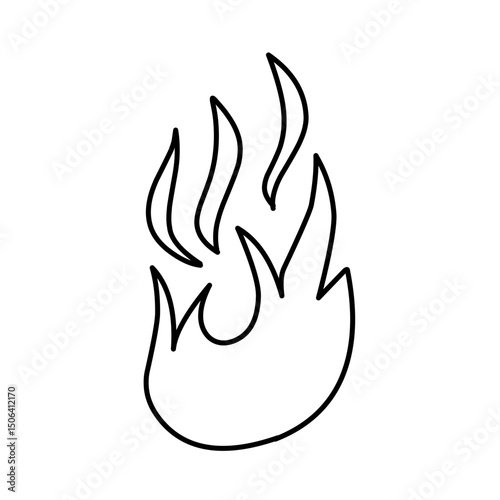 fire line doodle icon