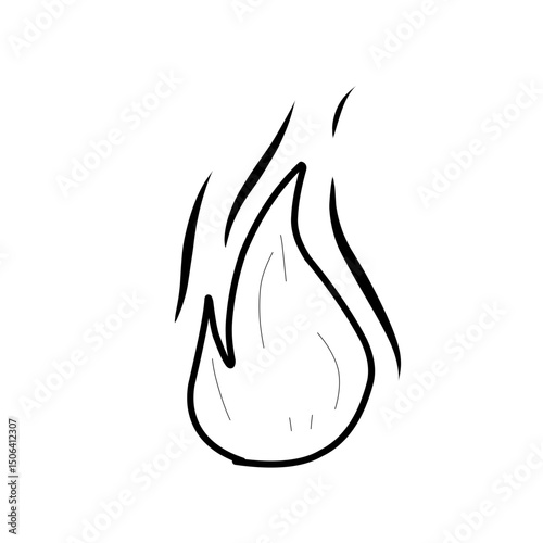 fire line doodle icon