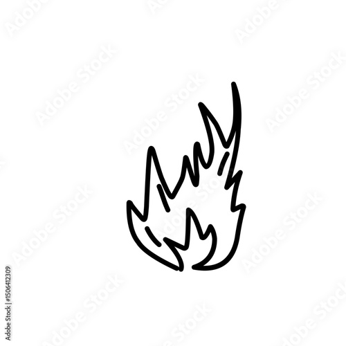 fire line doodle icon