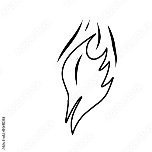 fire line doodle icon