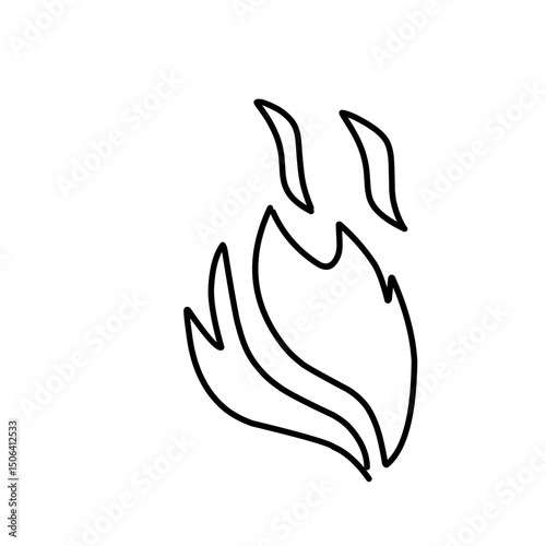 fire line doodle icon