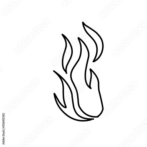 fire line doodle icon