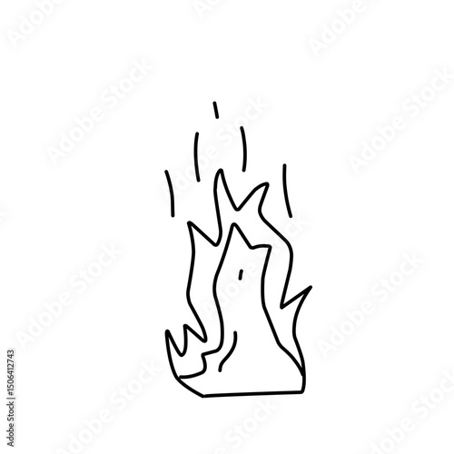 fire line doodle icon