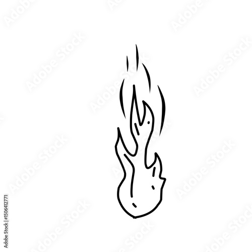 fire line doodle icon